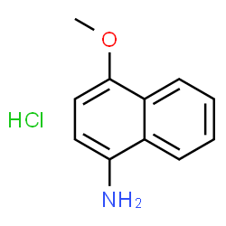 ChemSpider 2D Image | 4-Methoxynaphthalen-1-amine hydrochloride | C11H12ClNO