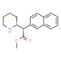 ChemSpider 2D Image | Methyl (2S)-2-naphthyl[(2R)-2-piperidinyl]acetate | C18H21NO2