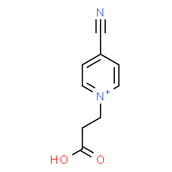 ChemSpider 2D Image | 1-(2-Carboxyethyl)-4-cyanopyridinium | C9H9N2O2