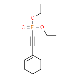 ChemSpider 2D Image | Diethyl (1-cyclohexen-1-ylethynyl)phosphonate | C12H19O3P