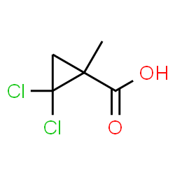 ChemSpider 2D Image | 2,2-DICHLORO-1-METHYLCYCLOPROPANECARBOXYLIC ACID | C5H6Cl2O2