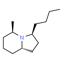 ChemSpider 2D Image | (3S,5R,8aS)-3-Butyl-5-methyloctahydroindolizine | C13H25N