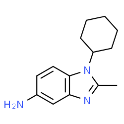 ChemSpider 2D Image | 1-cyclohexyl-2-methyl-1,3-benzodiazol-5-amine | C14H19N3