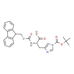 ChemSpider 2D Image | Fmoc-His(Boc)-OH | C26H27N3O6