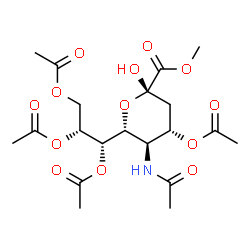 ChemSpider 2D Image | 4,7,8,9-Tetra-O-acetyl-N-acetylneuraminic Acid Methyl Ester | C20H29NO13