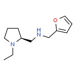 ChemSpider 2D Image | 1-[(2S)-1-Ethyl-2-pyrrolidinyl]-N-(2-furylmethyl)methanamine | C12H20N2O