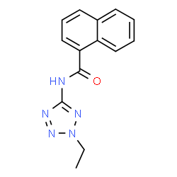 ChemSpider 2D Image | N-(2-Ethyl-2H-tetrazol-5-yl)-1-naphthamide | C14H13N5O