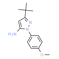 ChemSpider 2D Image | 3-Tert-butyl-1-(4-methoxyphenyl)-1H-pyrazol-5-amine | C14H19N3O