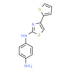 ChemSpider 2D Image | N1-[4-(2-Thienyl)-2-thiazolyl]-1,4-benzenediamine | C13H11N3S2