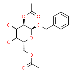 ChemSpider 2D Image | Benzyl 2,6-di-O-acetyl-alpha-D-galactopyranoside | C17H22O8