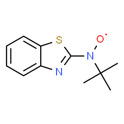 ChemSpider 2D Image | [1,3-Benzothiazol-2-yl(2-methyl-2-propanyl)amino]oxidanyl | C11H13N2OS