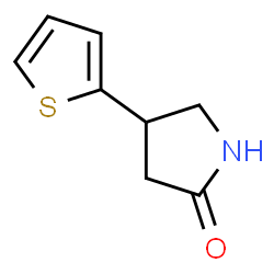 ChemSpider 2D Image | 4-(2-Thienyl)-2-pyrrolidinone | C8H9NOS