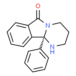 ChemSpider 2D Image | (10bR)-10b-Phenyl-1,3,4,10b-tetrahydropyrimido[2,1-a]isoindol-6(2H)-one | C17H16N2O
