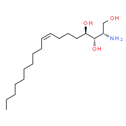 ChemSpider 2D Image | (2S,3S,4R,8Z)-2-Amino-8-octadecene-1,3,4-triol | C18H37NO3