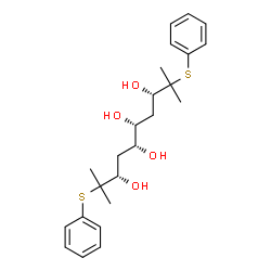 ChemSpider 2D Image | (3S,5R,6R,8S)-2,9-Dimethyl-2,9-bis(phenylsulfanyl)-3,5,6,8-decanetetrol | C24H34O4S2