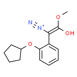 ChemSpider 2D Image | (Z)-1-[2-(Cyclopentyloxy)phenyl]-2-hydroxy-2-methoxyethenediazonium | C14H17N2O3
