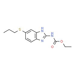 ChemSpider 2D Image | Ethyl [6-(propylsulfanyl)-1H-benzimidazol-2-yl]carbamate | C13H17N3O2S