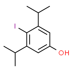 ChemSpider 2D Image | 4-Iodo-3,5-diisopropylphenol | C12H17IO