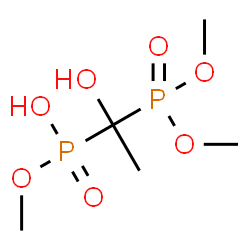 ChemSpider 2D Image | Methyl hydrogen [1-(dimethoxyphosphoryl)-1-hydroxyethyl]phosphonate | C5H14O7P2