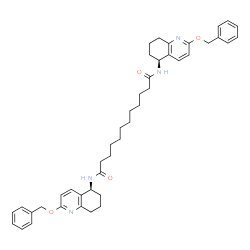 ChemSpider 2D Image | N,N'-Bis[(5S)-2-(benzyloxy)-5,6,7,8-tetrahydro-5-quinolinyl]dodecanediamide | C44H54N4O4