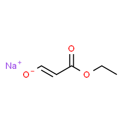 ChemSpider 2D Image | 3-ethoxy-3-oxoprop-1-en-1-olate sodium salt | C5H7NaO3