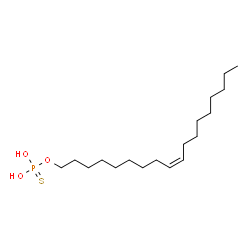 ChemSpider 2D Image | O-[(9Z)-9-Octadecen-1-yl] dihydrogen phosphorothioate | C18H37O3PS