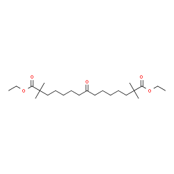 ChemSpider 2D Image | Diethyl 2,2,14,14-tetramethyl-8-oxopentadecanedioate | C23H42O5