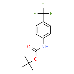 ChemSpider 2D Image | 1,1-Dimethylethyl N-[4-(trifluoromethyl)phenyl]carbamate | C12H14F3NO2
