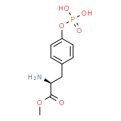 ChemSpider 2D Image | Methyl O-phosphono-L-tyrosinate | C10H14NO6P