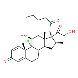 ChemSpider 2D Image | BECLOMETHASONE VALERATE | C27H37ClO6
