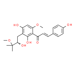 ChemSpider 2D Image | oxygenated xanthohumol | C22H26O7