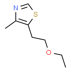 ChemSpider 2D Image | 5-(2-Ethoxyethyl)-4-methyl-1,3-thiazole | C8H13NOS