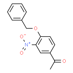 ChemSpider 2D Image | 4-Benzyloxy-3-nitroacetophenone | C15H13NO4
