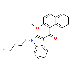 ChemSpider 2D Image | JWH 081 2-methoxynaphthyl isomer | C25H25NO2