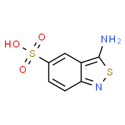 ChemSpider 2D Image | 3-Amino-2,1-benzothiazole-5-sulfonic acid | C7H6N2O3S2
