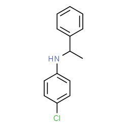 ChemSpider 2D Image | 4-Chlor-N-(1-phenylethyl)anilin | C14H14ClN
