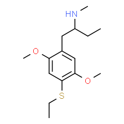 ChemSpider 2D Image | 1-[4-(Ethylsulfanyl)-2,5-dimethoxyphenyl]-N-methyl-2-butanamine | C15H25NO2S
