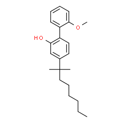 ChemSpider 2D Image | 2'-Methoxy-4-(2-methyl-2-octanyl)-2-biphenylol | C22H30O2