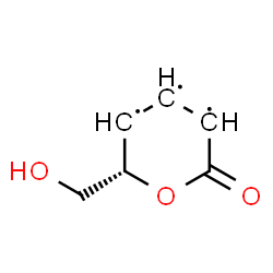 ChemSpider 2D Image | (2S)-2-(Hydroxymethyl)-6-oxotetrahydro-2H-pyran-3,4,5-triyl | C6H7O3
