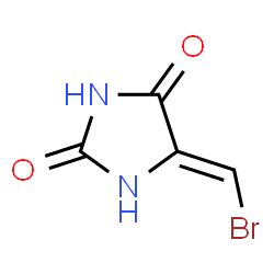 ChemSpider 2D Image | (5Z)-5-(Bromomethylene)-2,4-imidazolidinedione | C4H3BrN2O2