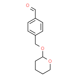 ChemSpider 2D Image | 4-[(Tetrahydro-2H-pyran-2-yloxy)methyl]benzaldehyde | C13H16O3