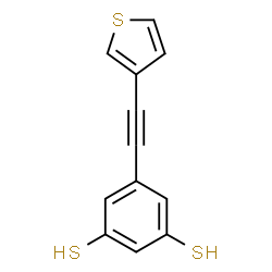 ChemSpider 2D Image | 5-(3-Thienylethynyl)-1,3-benzenedithiol | C12H8S3