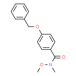 ChemSpider 2D Image | 4-(Benzyloxy)-N-methoxy-N-methylbenzamide | C16H17NO3