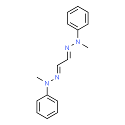 ChemSpider 2D Image | Glyoxal bis(N-methyl-N-phenylhydrazone) | C16H18N4