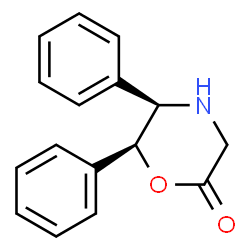 ChemSpider 2D Image | (5R,6S)-5,6-Diphenylmorpholin-2-on | C16H15NO2