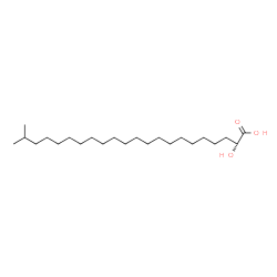 ChemSpider 2D Image | (2R)-2-Hydroxy-21-methyldocosanoic acid | C23H46O3