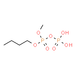 ChemSpider 2D Image | butyl methyl phosphono phosphate | C5H14O7P2