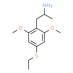 ChemSpider 2D Image | 1-[4-(Ethylsulfanyl)-2,6-dimethoxyphenyl]-2-propanamine | C13H21NO2S