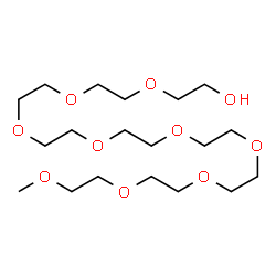 ChemSpider 2D Image | Nonaethylene Glycol Monomethyl Ether | C19H40O10