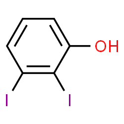 ChemSpider 2D Image | 2,3-Diiodophenol | C6H4I2O